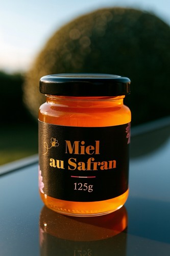 Miel safran bio - miel, au