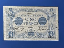 Billet 5 Francs Bleu Astrologie