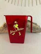23⚜ Ancien Pichet Publicitaire Johnnie Walker Couleur Rouge en Plastique Vintage