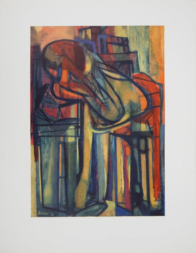 Maurice esteve femme - femme, assise