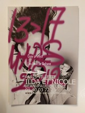 ILDA ET NICOLE JEAN PAUL DELORE  THEATRE VILLETTE PARIS   flyer 