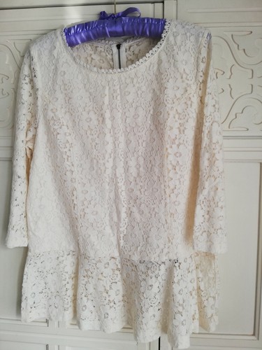 Next haut dentelle ivoire - en,