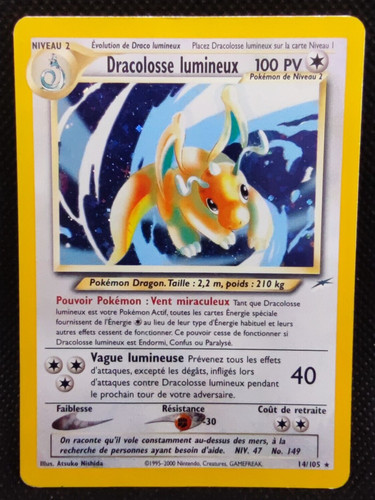 Carte pokemon dracolosse - carte,