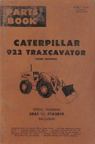 1964 caterpillar 922 manuel - 1964,