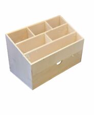 Rangement Bureau Bois a Décorer 24x13x15cm Neuf