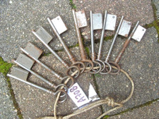 LOT A708 DE 10 EBAUCHES DE CLÉ CLÉS CLEFS CLEF ANCIENNES DE PORTE SERRURE