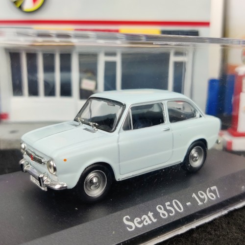 Voiture seat 850 1967 bleu - voiture,