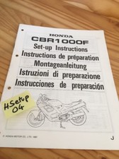 Honda CBR1000F J CBR1000 F CBR 1000 notice setup preparation manuel éd. 87