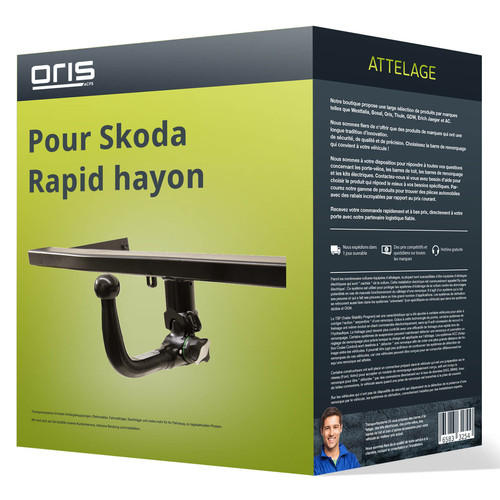 Attelage pour skoda rapid - pour,