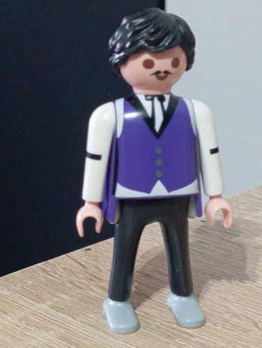 Playmobil figurine barman - figurine,