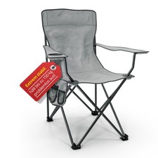 Chaise de Camping Jardin Pliante Fauteuil Pliable Siege Plage Porte-Gobelet Sac