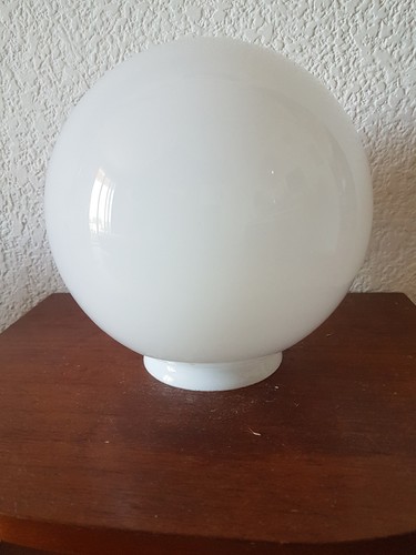 Globe abat jour verre opaline - abat-jour,