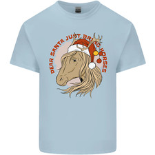 T-Shirt Enfant Équestre Cher Père Noël Drôle Cheval Noël