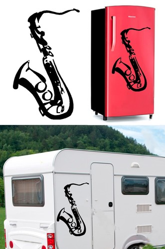 Saxophone autocollant vinyle - autocollant,