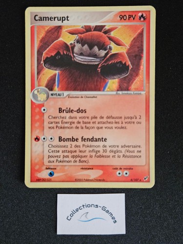 Carte pokémon camerupt 107 - camerupt, 4/107
