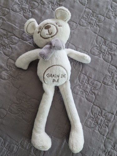 Grain ble doudou ours blanc - de,