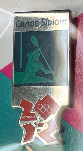 Canoe slalom olympic pin badge - canoe,