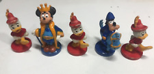 lot 5 figurines Mickey dingo riri fifi loulou WDP Walt Disney