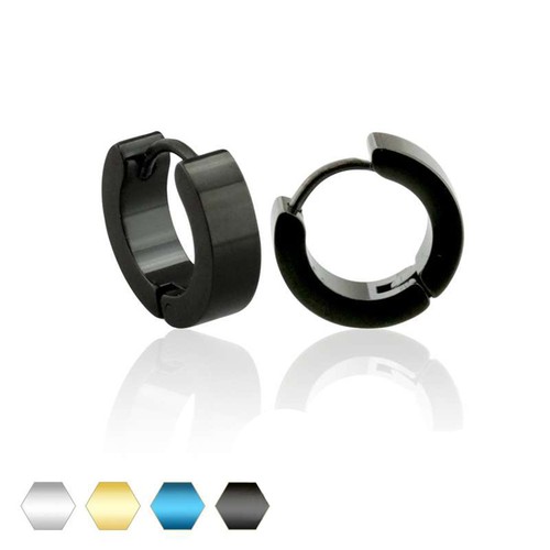 Lot creoles acier inox - de, en