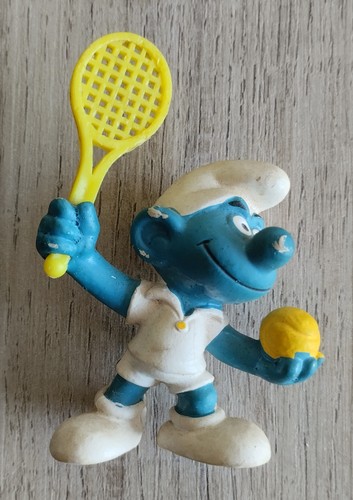 Figurine schtroumpf tennis - figurine,