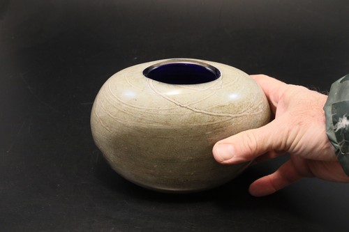 Vase galet verre soufflé