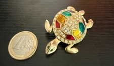 BROCHE TORTUE/ METAL DORE/