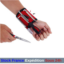 Bracelet aimant magnétique support outils vis clous en nylon rangement