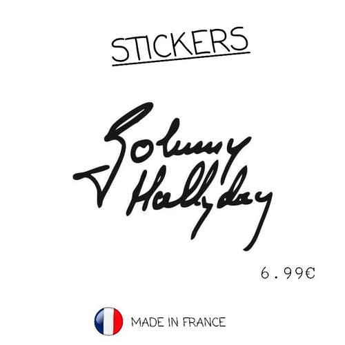 Sticker signature johnny - sticker,