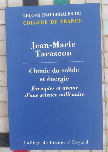 Jean marie tarascon chimie - tarascon, du