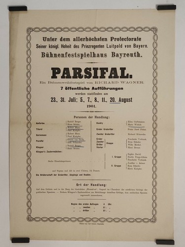 Bayreuth festival 1901 affiche - 1901,
