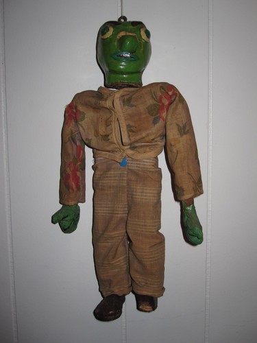 Poupée bois sculptée - poupée,