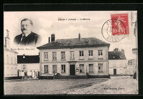 Cpa charly mairie - cpa, charly,