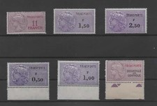 FISCAUX  TRANSPORTS 6 TIMBRES NEUFS GOMME INTACTE