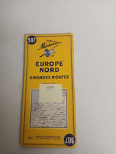 ancienne carte michelin europe du nord 1955 no 987