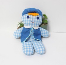 Poupée de chiffon doudou bleu