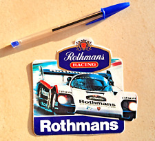 Autocollant sticker ROTHMANS PORSCHE 956 962  SC 24h du Mans  VINTAGE 1982