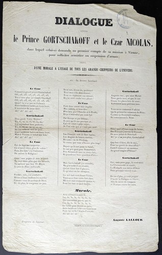 Affichette dialogue entre le - affichette.,