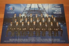 GRAND POSTER )) EQUIPE PSG REVONS PLUS GRAND 2013/2014 * ZLATAN....