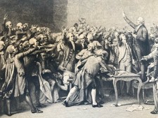 Gravure serment jeu de - le, du