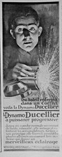  PUBLICITÉ DE PRESSE 1914 LA DYNAMO DUCELLIER A PUISSANCE PROGRESSIVE ÉCLAIRAGE