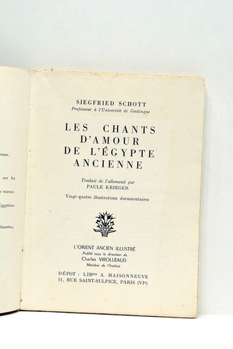 Livre ancien schott les chants - schott,