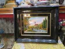 ancien tableau email emaux de