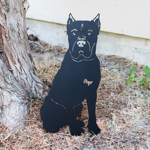 Cane corso black metal dog - cane,