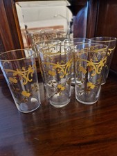 6 Verres Gobelets Cristal Or Ancien Moser St Louis Baccarat Art Nouveau