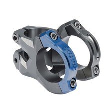 POTENCE VTT SWITCH ROCKER ALU CNC GRIS-BLEU CINTRE 35mm DH L 35mm