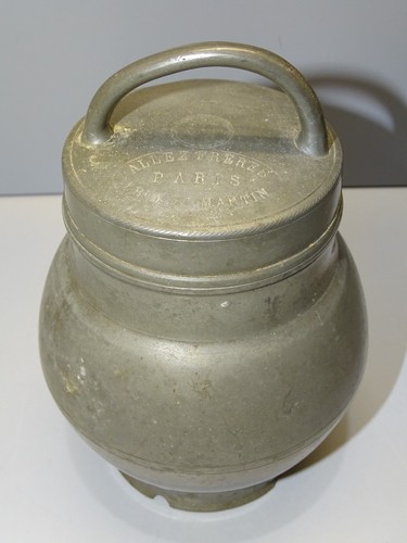 Pot bouillon etain xix - -pot,
