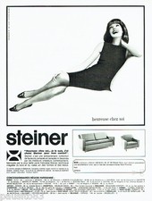 PUBLICITE ADVERTISING 036  1964  Steiner  canapé -lit Baltimore fauteuil