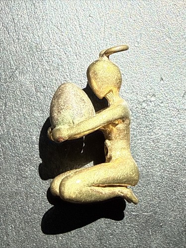 Ancien pendentif metal plaquer - ancien,