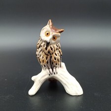 GOEBEL - PETIT OISEAU EN PORCELAINE ALLEMANDE CHOUETTE / HIBOU 