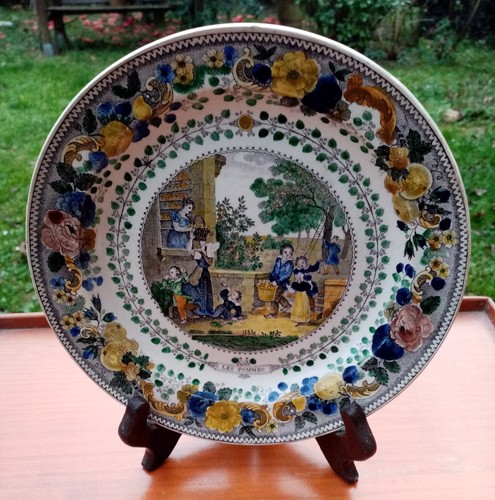 Assiette creil monteau - monteau, série